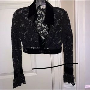 Motivi Black Lace Cardigan. Size XS